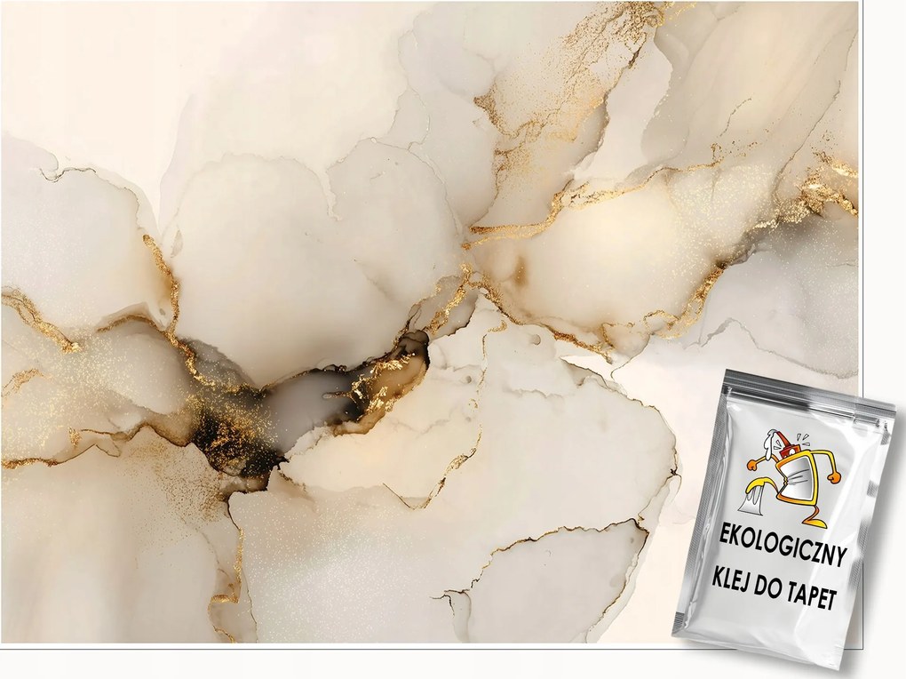 Fotótapéta Márvány Arany Kő Hálószoba Nappali Tapéta Flizelina 200x140