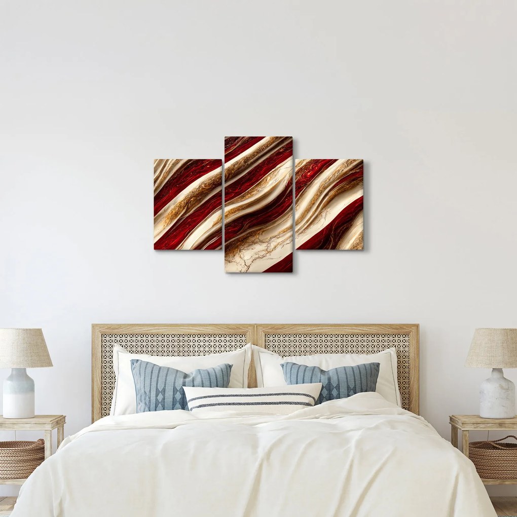 Kép - Arany - fehér textúra (90x60 cm)