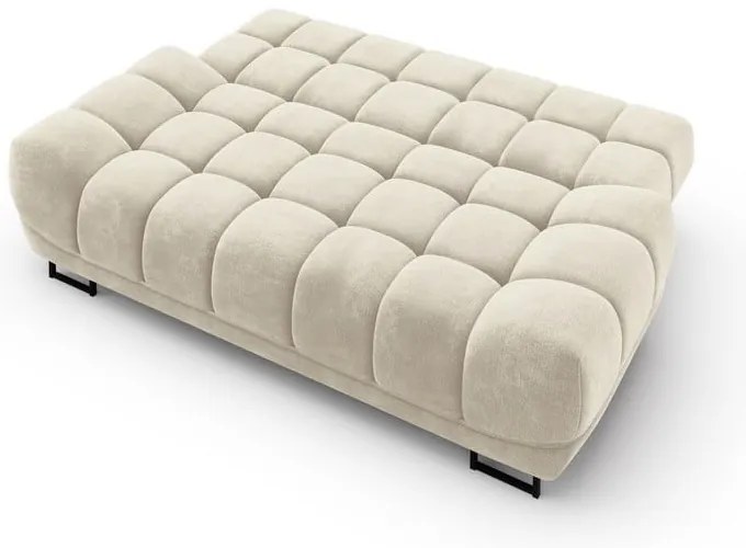 Cirrus bézs háromszemélyes kinyitható kanapé bársony kárpittal - Windsor &amp; Co Sofas