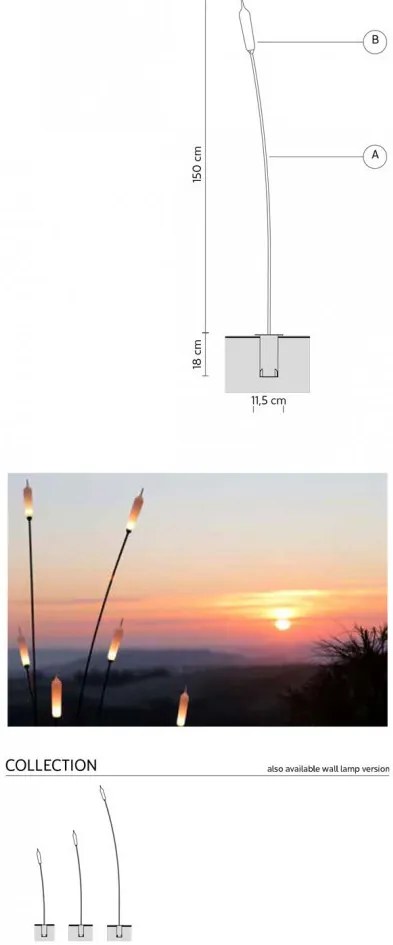 KARMAN HP211BNEXT NILO Modern Kültéri Állólámpa LED IP65