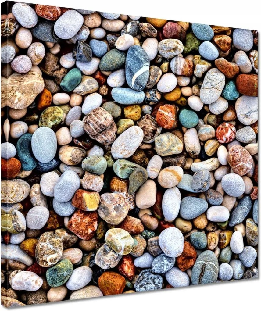 Vászonkép 40x40 Színes kövek