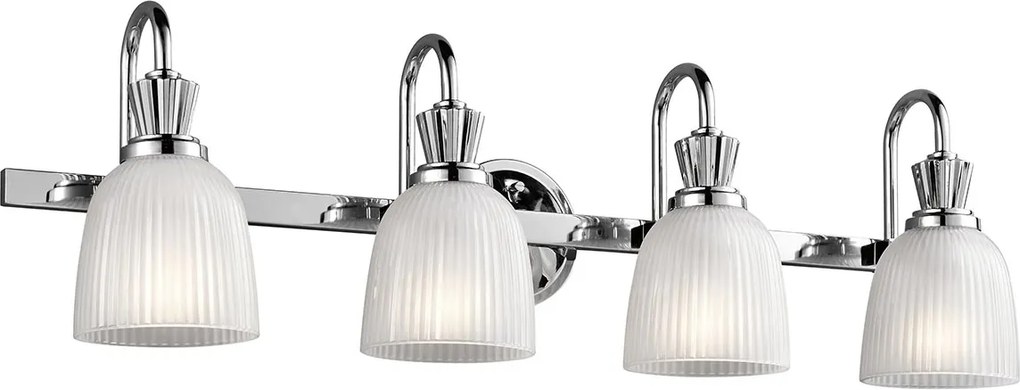 Kichler klasszikus fali lámpa cora króm elskl-cora4-bath IP44