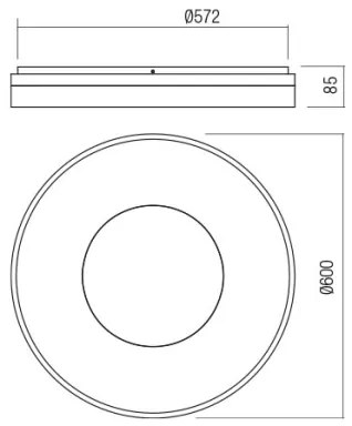 Redo 01-2004 - LED fényerőszabályozható mennyezeti lámpa MAYA LED/75W/230V Ø 60 cm arany
