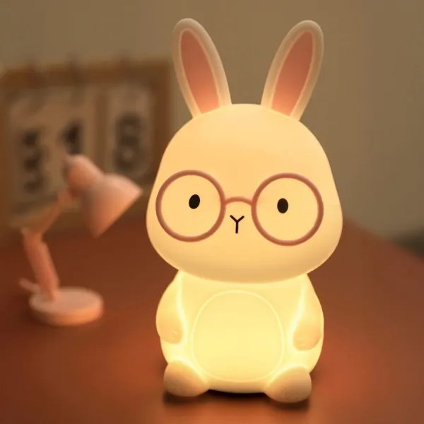 LED RGBW Dimmelhető gyermek érintős lámpa FLORKA LED/1W/5V USB 1200 mAh rózsaszín