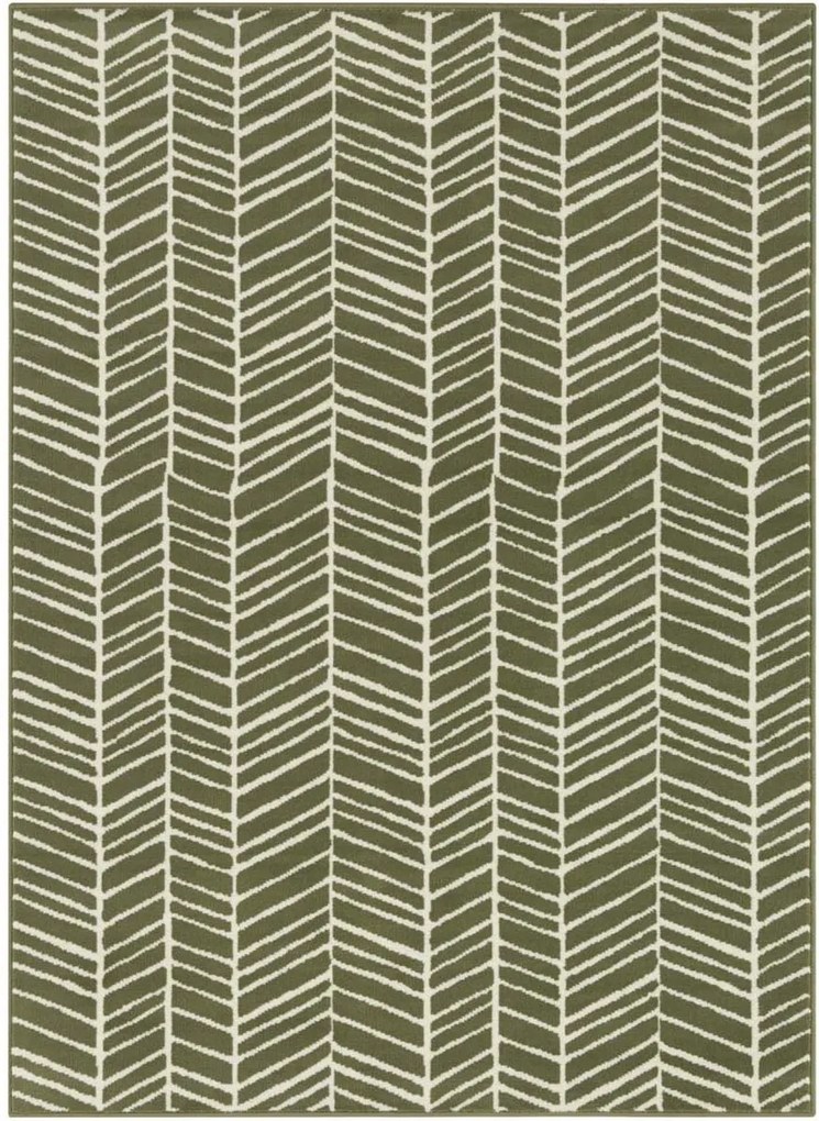 Modern krémzöld nappali szőnyeg puha rövid hajjal 180x260