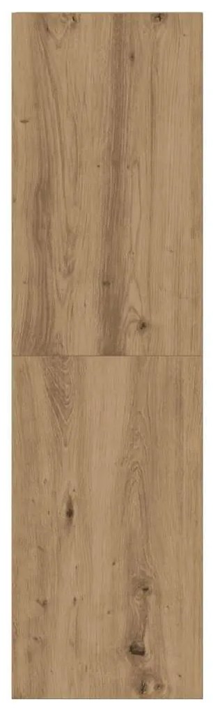 kézműves tölgy színű szerelt fa TV-szekrény 30,5 x 30 x 110 cm