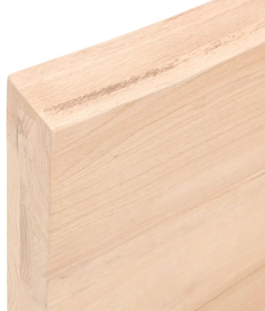 kezeletlen tömör tölgyfa fali polc 80x60x(2-6) cm