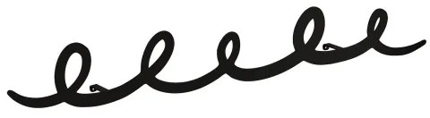 Fali akasztó SING 84x12 cm fekete