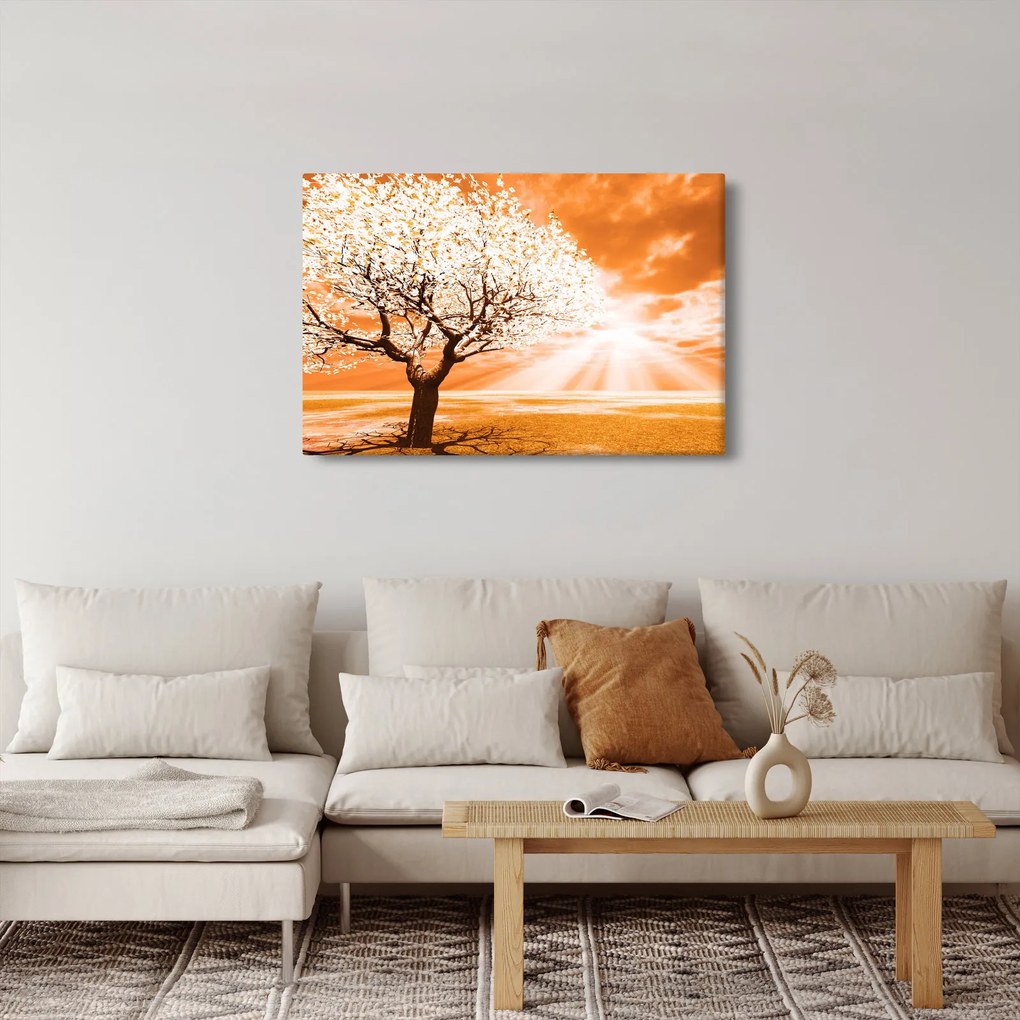 Narancssárga fa képe (90x60 cm)