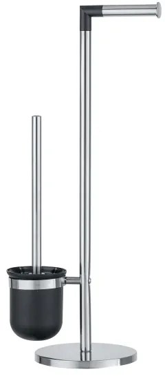 WENKO 21836800 - WC-kefe PARUS 25,5x57 cm rozsdamentes acél/ezüst/fekete