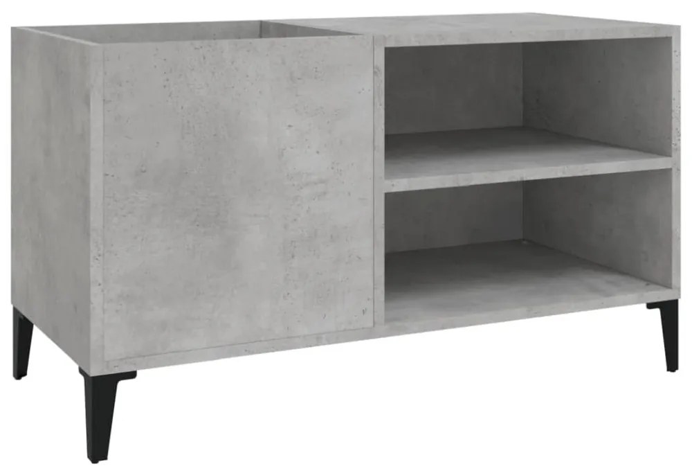 betonszürke szerelt fa hanglemezszekrény 84,5x38x48 cm
