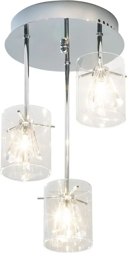 DAR LIGHTING SOM5350 SOMERSET Modern Mennyezeti Lámpa Csiszolt Króm G4 IP20