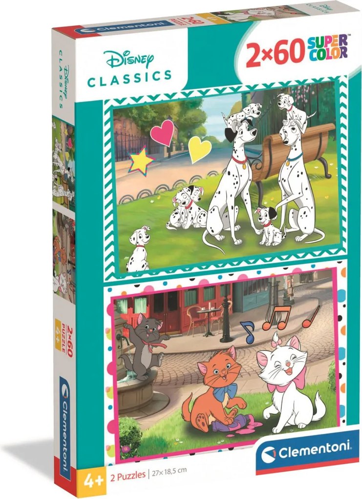 Disney Classics Love 2x60 db-os puzzle Clementoni