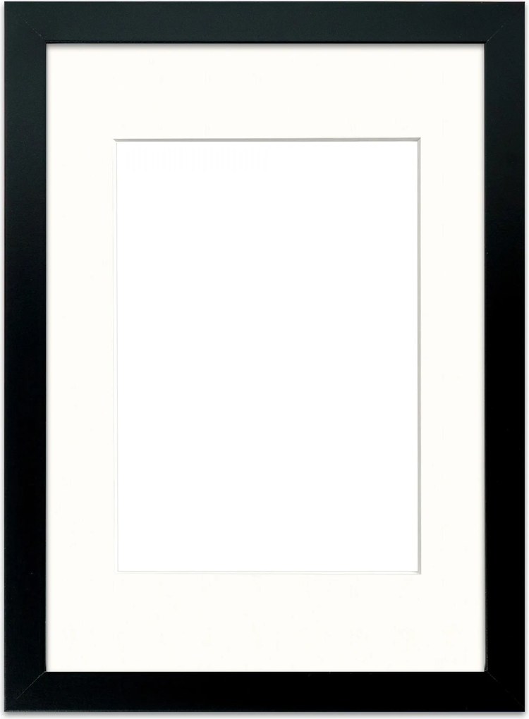 Fekete képkeret 21x29,7 cm passe partout 21x30 (15x21)
