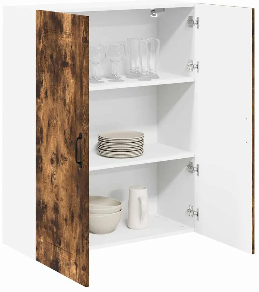 Fali konyhaszekrény Füstölt tölgy 80 x 31 x 100 cm Faanyag