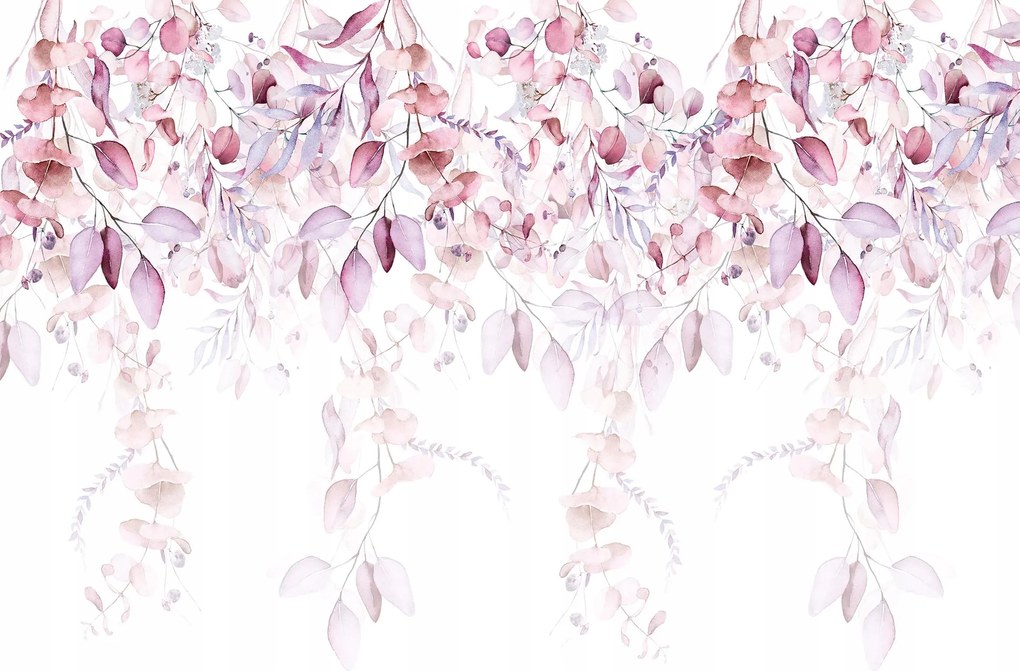 3D fotótapéta hatás Levelek virágok foltok 416 x 254