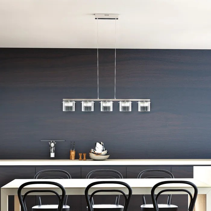 RENDL R11678 ESTRA Modern Led Függesztett Lámpa Átlátszó Üveg IP20