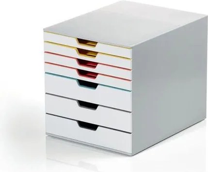 Irattároló, műanyag, 7 fiókos, DURABLE VARICOLOR® MIX 7, színes (DB762727)