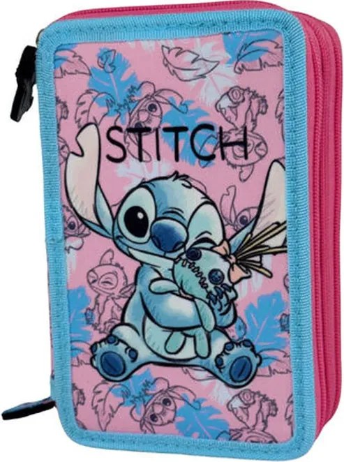 Disney Lilo és Stitch, A csillagkutya Doll tolltartó töltött 3 emeletes