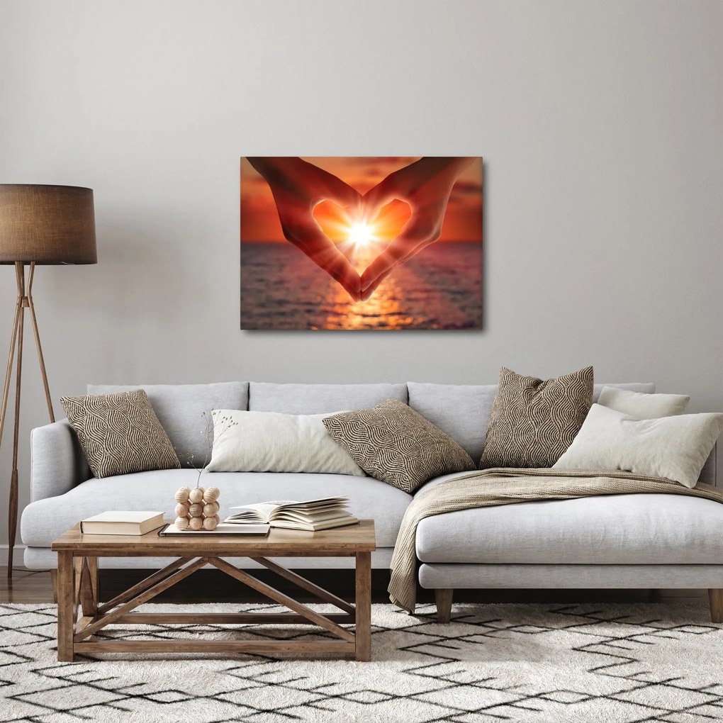 Kép - Nap a szívben (70x50 cm)