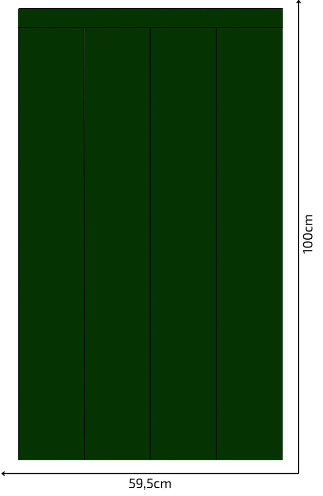 PIPPER. Textil öntapadó tapéta - Egy téglalap - Palack zöld színű Méret: 60cm, Szín: Kombináció