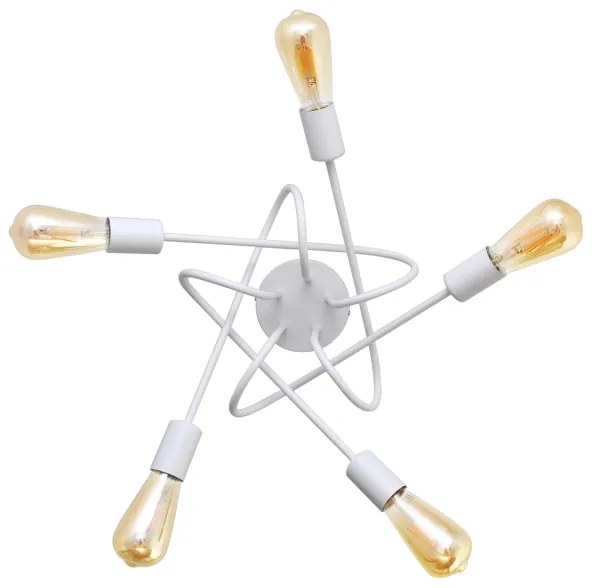 Gyerek mennyezeti lámpa OXFORD 5xE27/15W/230V fehér