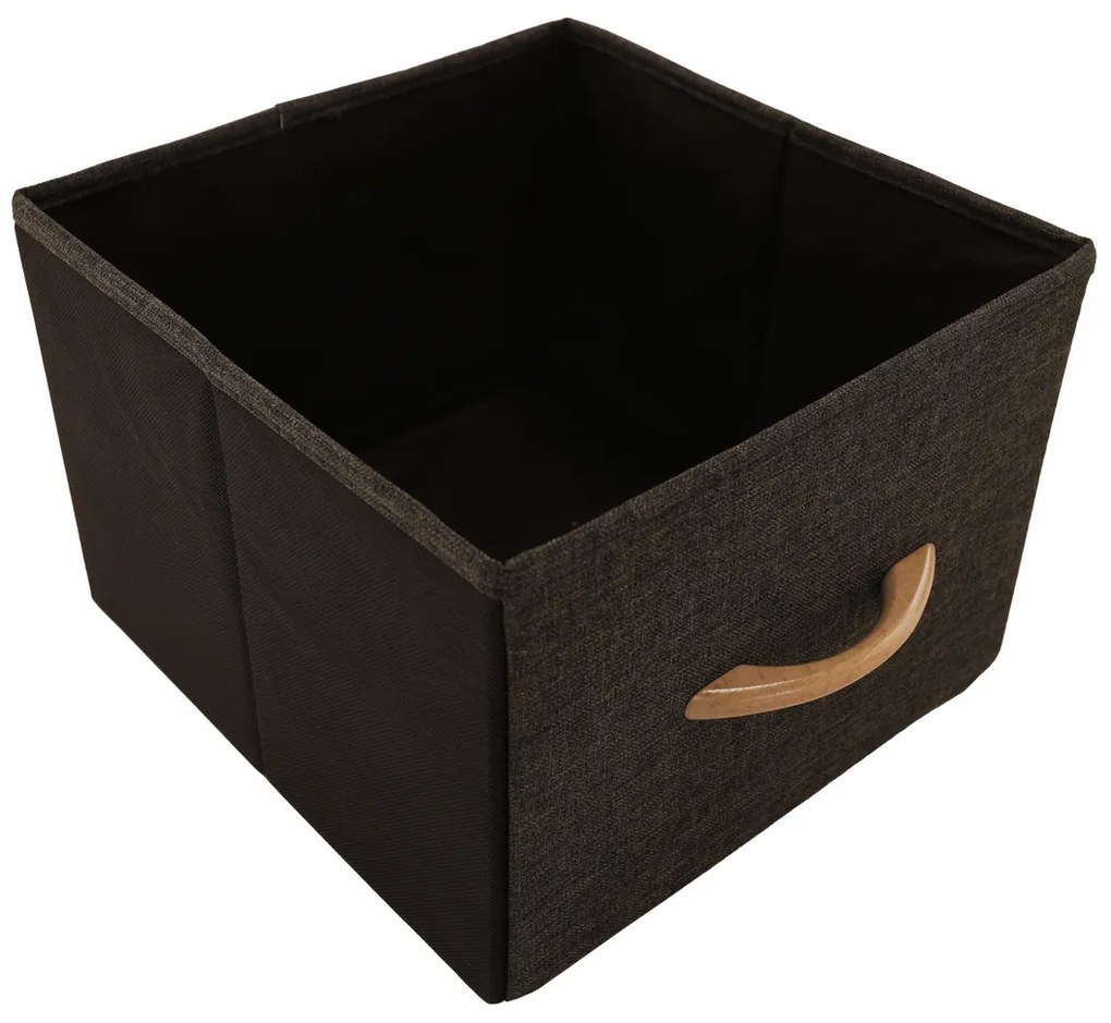 HAZEL TYP 4 szekrény szövet fiókokkal, barna, S