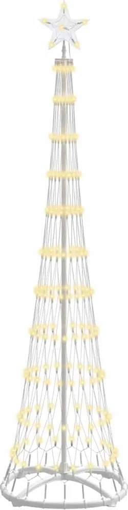 vidaXL LED Karácsonyi Fenyő Meleg fehér 51 x 51 x 190 cm Fém