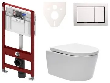 Fali WC szett TECE előtétfalas szereléshez + SAT Brevis WC SIKOTS3W3