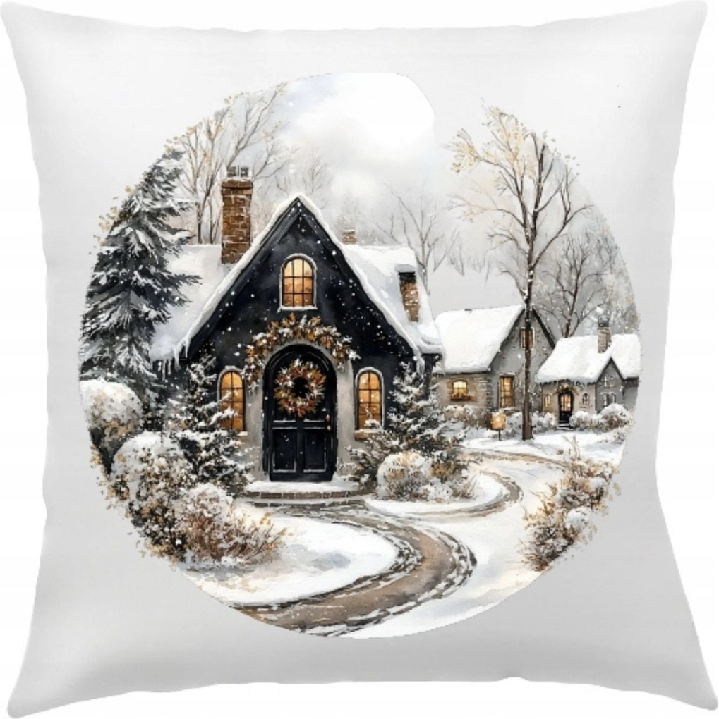 Karácsonyi Párnahuzat 40x40 cm Dekoratív Nappaliba Karácsony