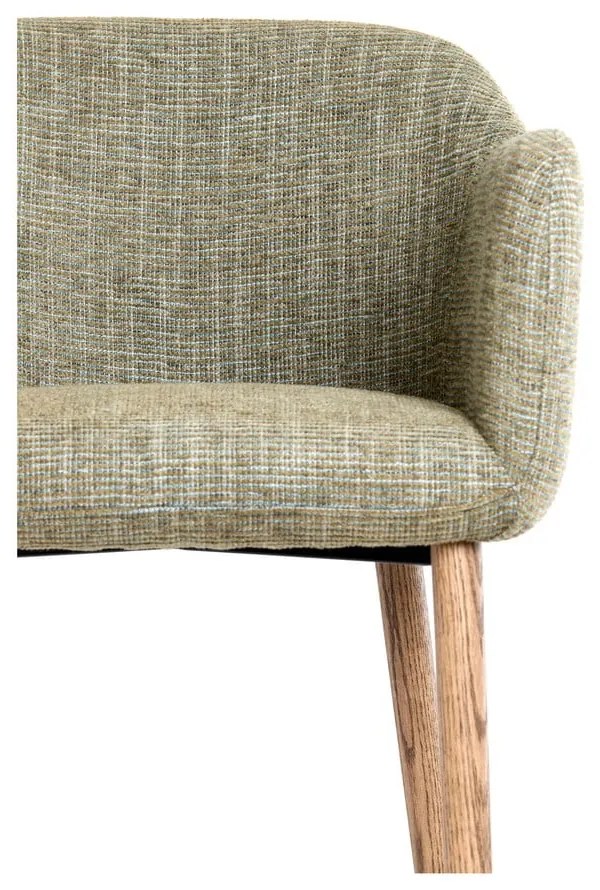 Világoszöld kárpitozott karfás étkezőfotel szett 2 db-os Blaine – Light & Living