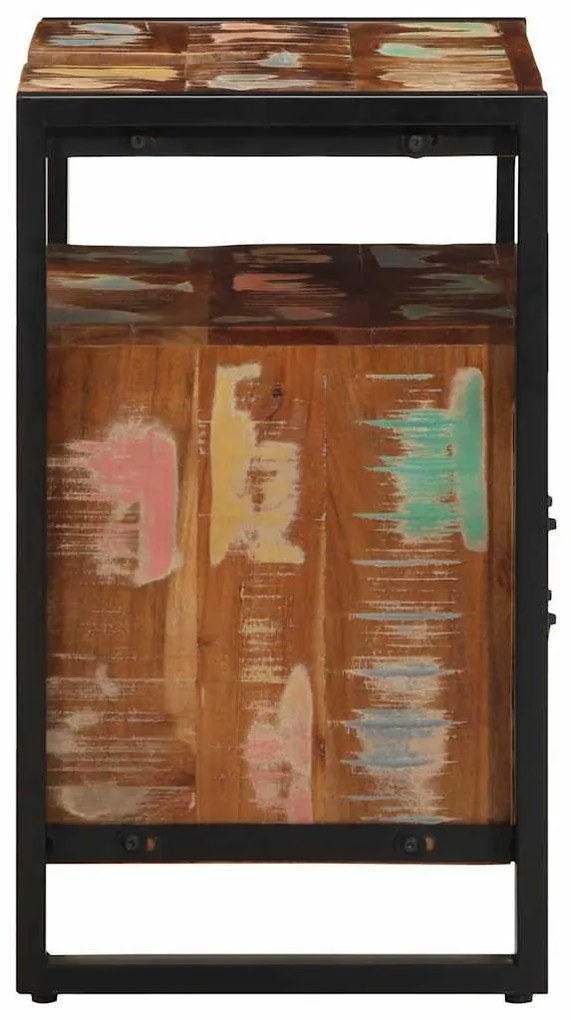 Mosdószekrény 55x35x60 cm tömörfa, újrahasznosított, masszív fa
