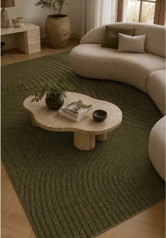 Zöld szőnyeg 200x290 cm Whirl – ESTE