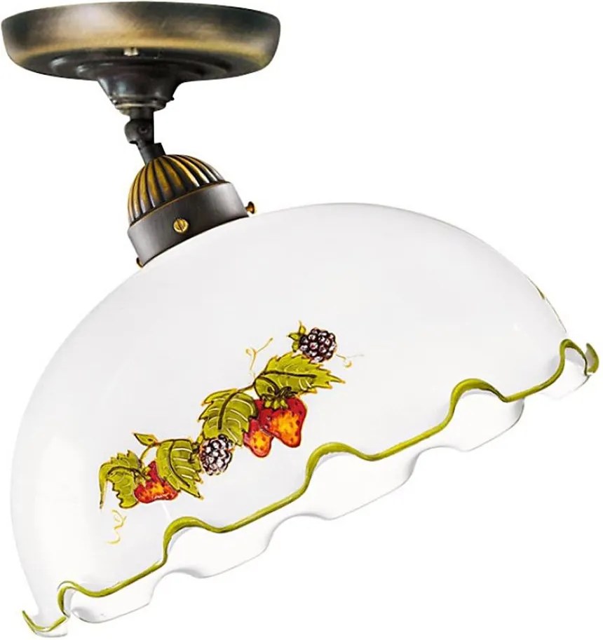 Kolarz 731.10.114 - NONNA felületre szerelhető csillár 1xE27/75W/230V átm. 30 cm bordó/eper