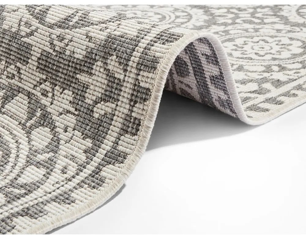 Jardin szürke-krémszínű kültéri szőnyeg, 80 x 350 cm - NORTHRUGS