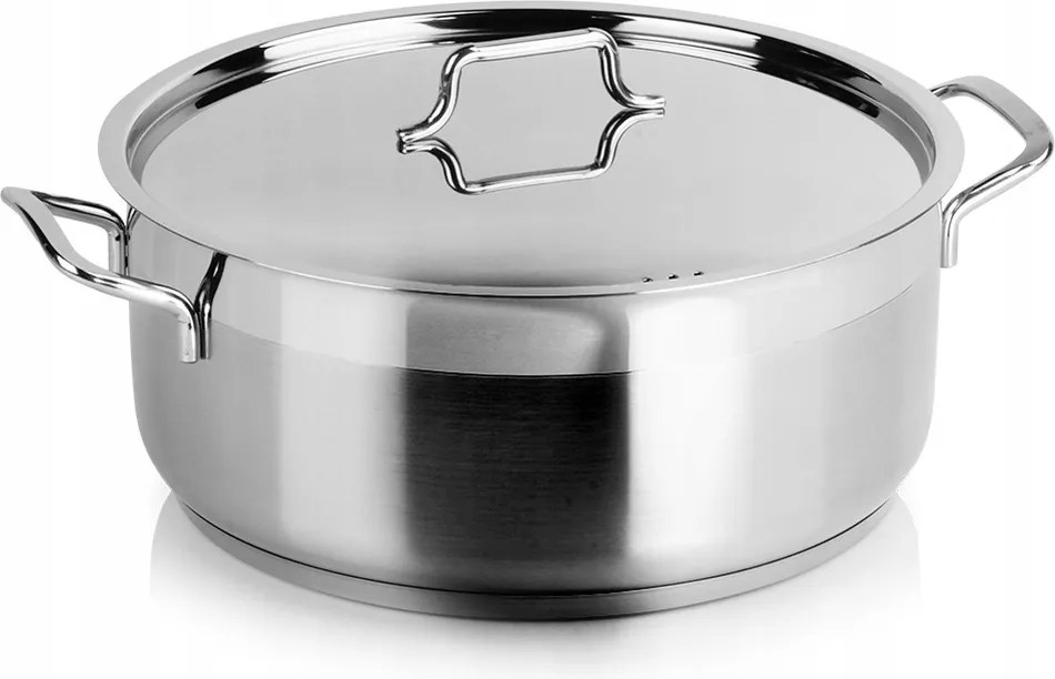 Nagy Fazék Magas Orion Fedővel Rozsdamentes Acél 28CM 7L Prémium