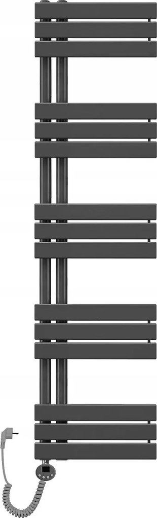 Fürdőszobai radiátor dekoratív elektromos létra 1510x400 600W antracit