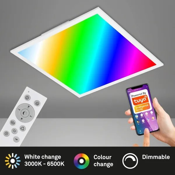 Briloner 7087-016-LED RGBW Dimmelhető lámpa SMART LED/24W/230V Wi-Fi Tuya + távirányító