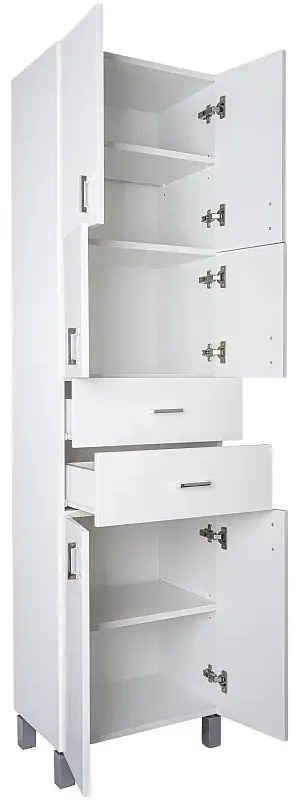 Viva STYLE fürdőszobai ÁLLÓSZEKRÉNY 192 magas POLCOS - 50 x 35 x 192 cm