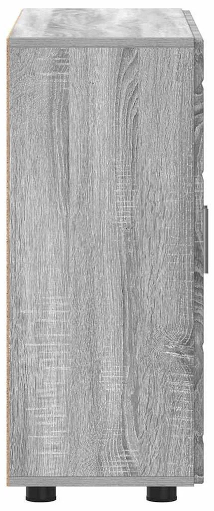 Széf polcokkal ajtóval Szürke sonoma 55.5 x 29 x 100 cm Faanyag