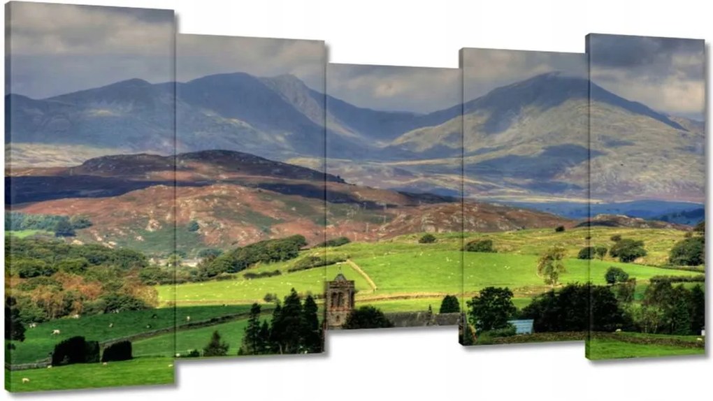 Festmények 150x80 Hegyi tájkép