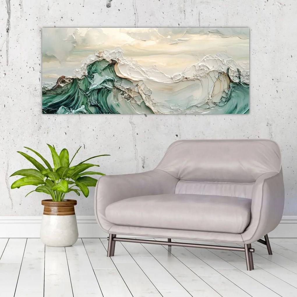 Kép - 3D tengeri absztrakció (120x50 cm)