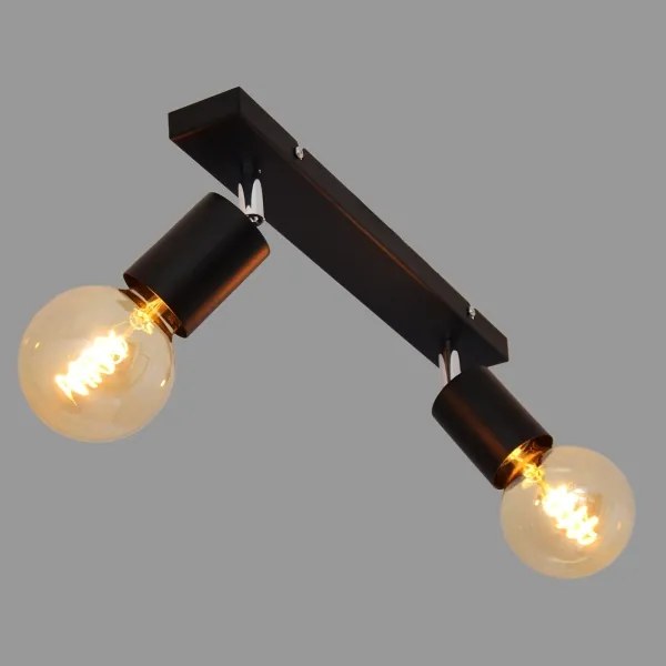 Spotlámpa TUNE 2xE27/20W/230V fekete