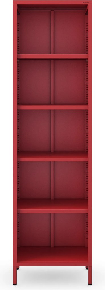 Állvány lapos nyitott könyvekhez lábakon piros, 500x1800x350 mm: MARIO Modern