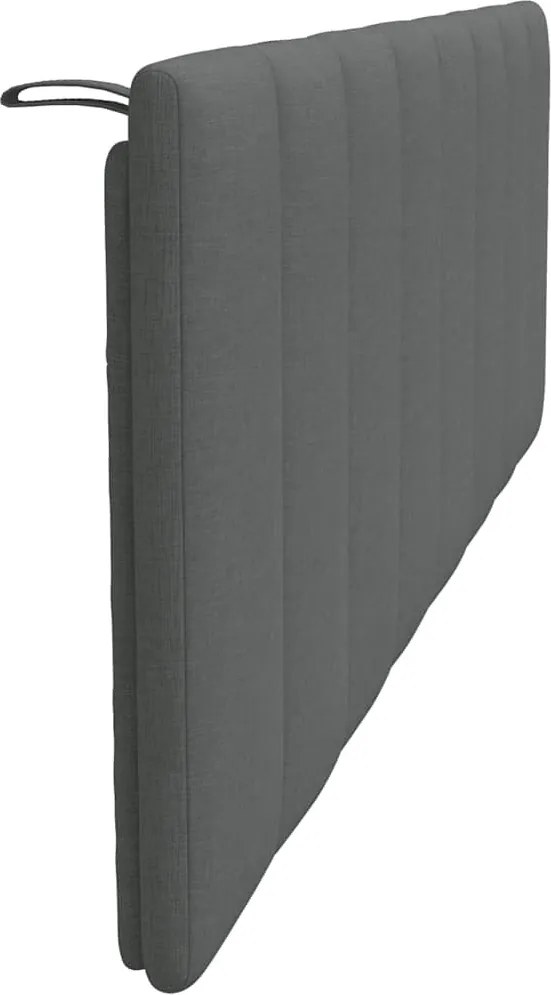 sötétszürke szövet fejtámla párna Hanko 160 cm