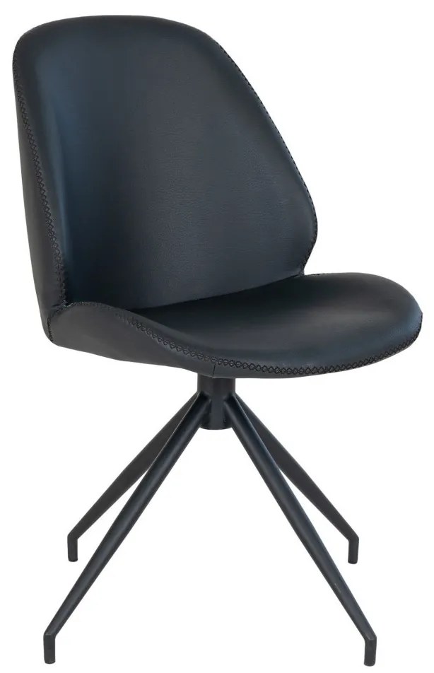 Monte Carlo forgó étkezőszék ecobőr fekete