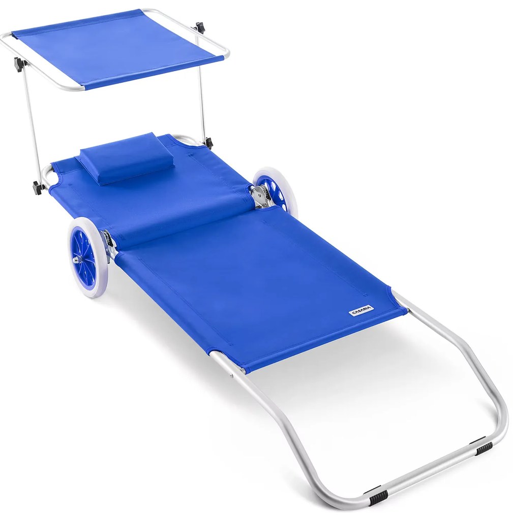 Deuba Kreta alumínium napozóágy - kék