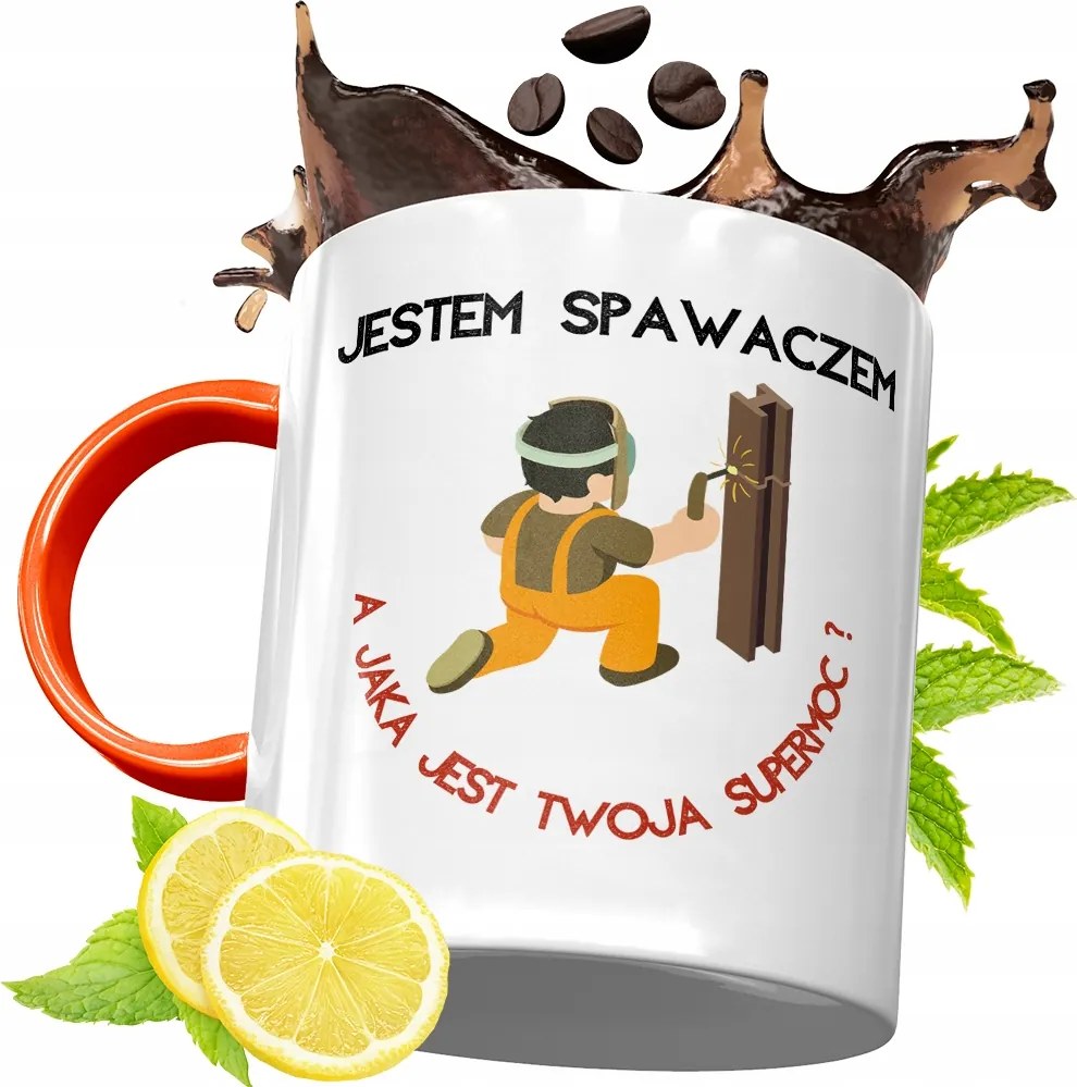 Narancssárga Bögre Hegesztőnek Tökéletes Ajándék fényképes nyomtatással