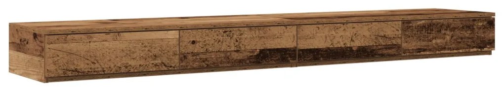 Ágy fiókok régi fa 180x36,5x16,5 cm mérnöki fa