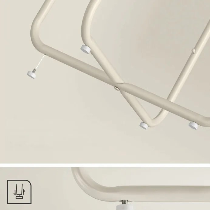 Lerakóasztal 45x45x50 cm, MDF, kasmír, AKF-E1023 CRM